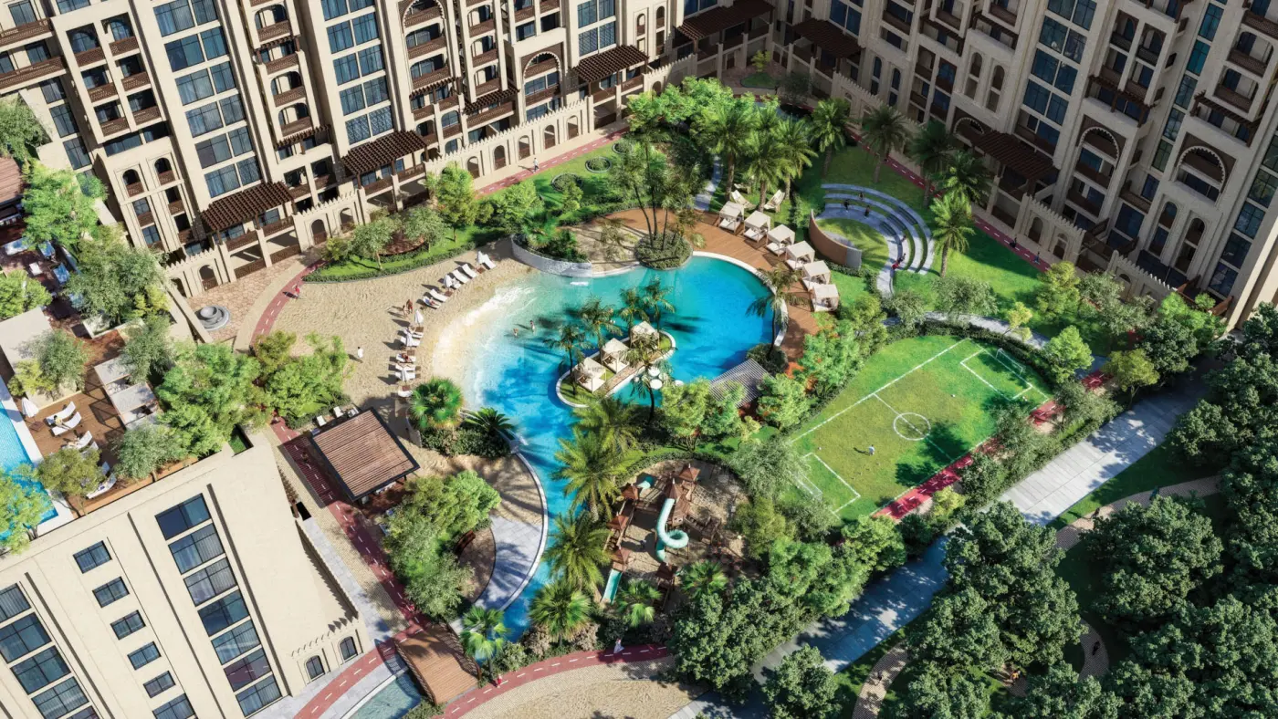 Ariel Shot with landscape copy